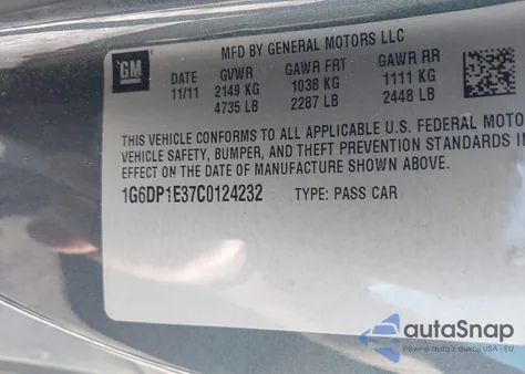 2012 Cadillac Cts Premium from USA, damaged, VIN 1G6DP1E37C0124232